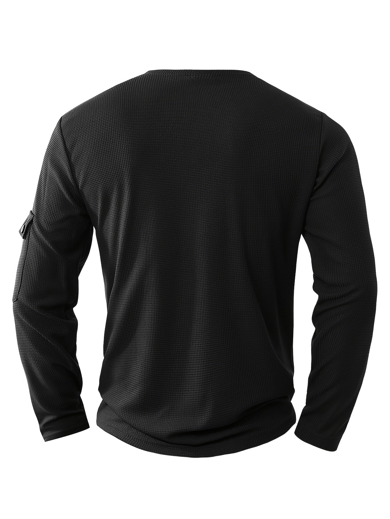 Men'S New Spring And Autumn Casual Fashion Sports Long-Sleeve Top with a Simple Two-Piece Design, Featuring Buttons And Pockets.