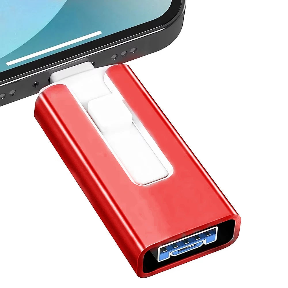 new For 512GB Usb Flash Drive 128GB 256GB 2TB 1TB Metal Otg USB Disk Computer Flash Drive High speed waterproof