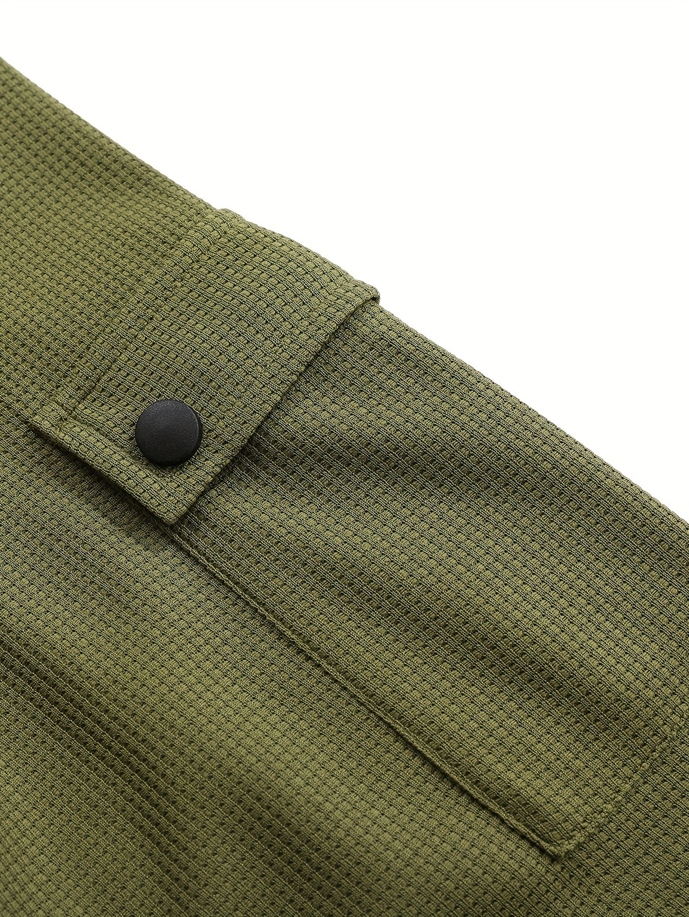 Men'S New Spring And Autumn Casual Fashion Sports Long-Sleeve Top with a Simple Two-Piece Design, Featuring Buttons And Pockets.