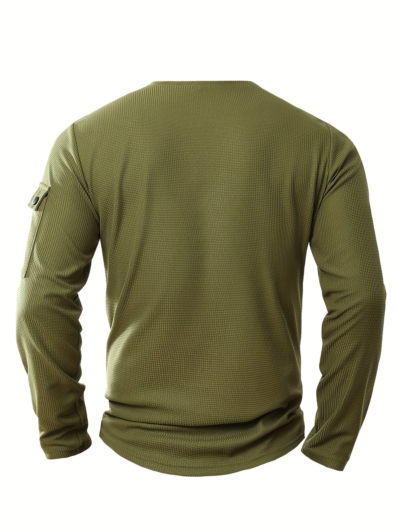 Men'S New Spring And Autumn Casual Fashion Sports Long-Sleeve Top with a Simple Two-Piece Design, Featuring Buttons And Pockets.